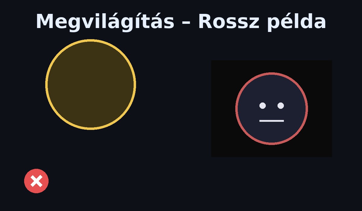 Megvilágítás – mit kerülj